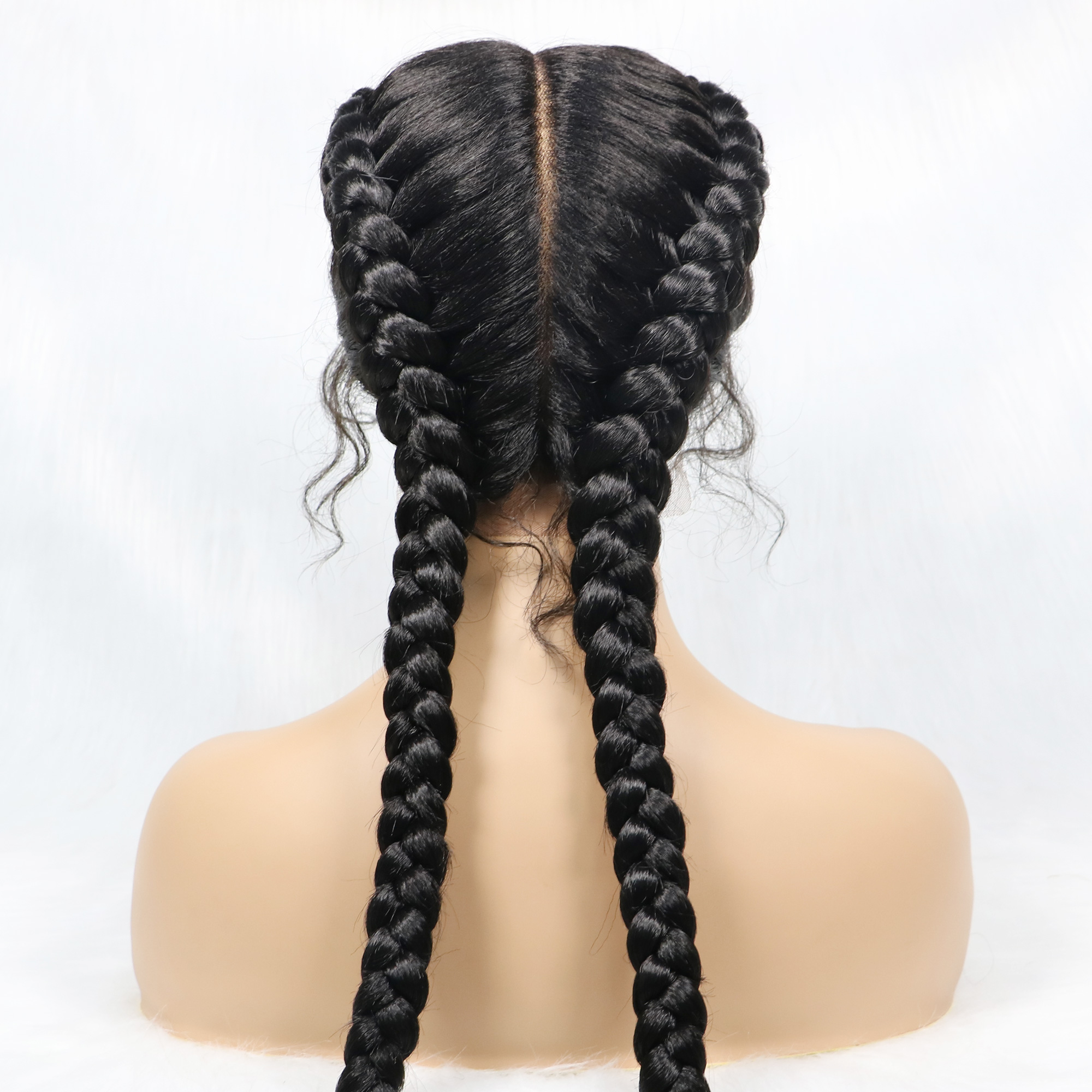 Synthetic Goddess Braided Wigs - Braiding Hair Kanekalon บทวิจารณ์และราคา