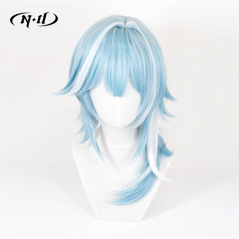 ND Eula Cosplay Wigs Hairpiece - Braiding Hair Kanekalon บทวิจารณ์และราคา