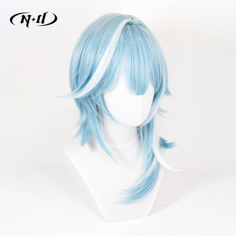 ND Eula Cosplay Wigs Hairpiece - Braiding Hair Kanekalon บทวิจารณ์และราคา