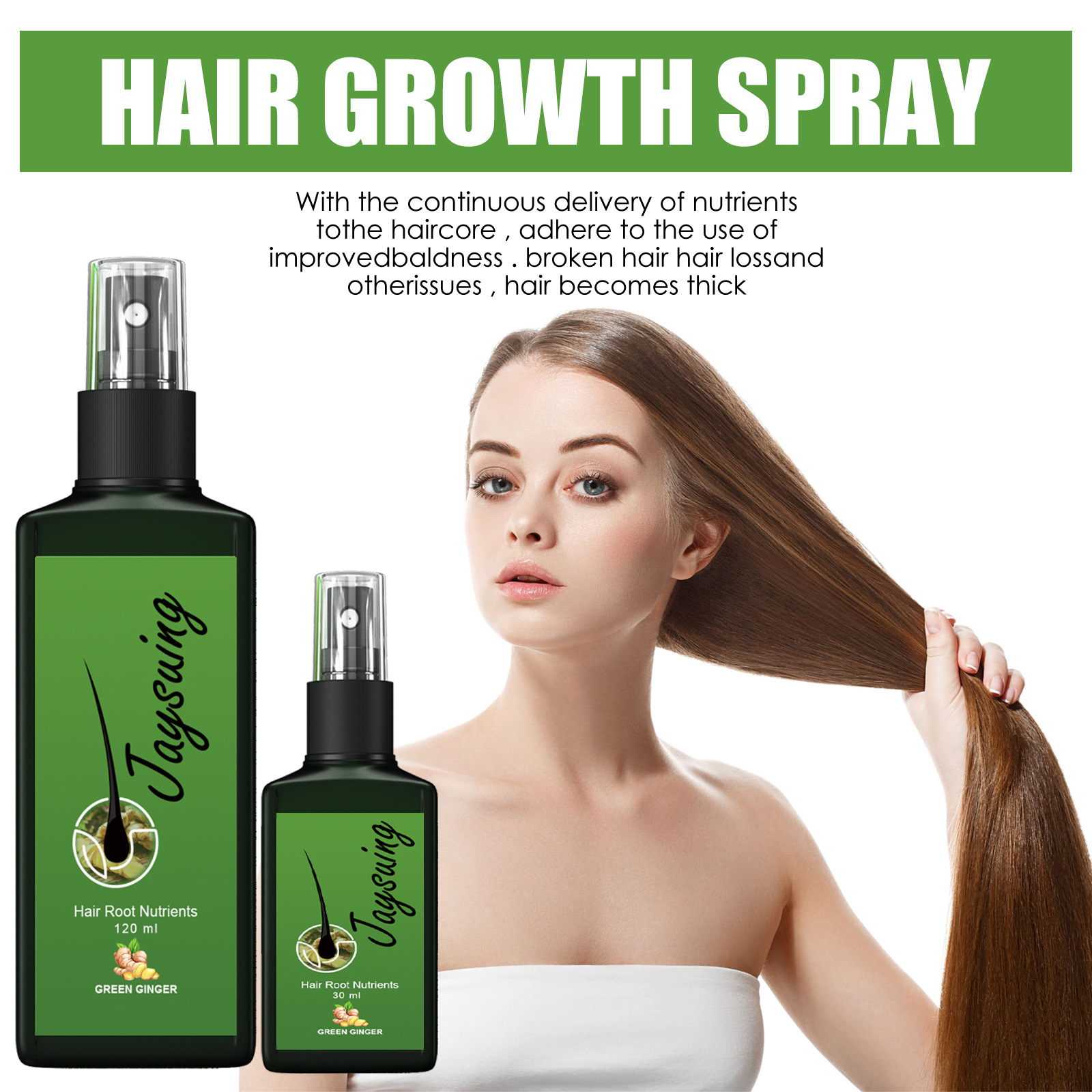 Fast Ginger Hair Growth Spray  - Hair Care Serum บทวิจารณ์และราคา