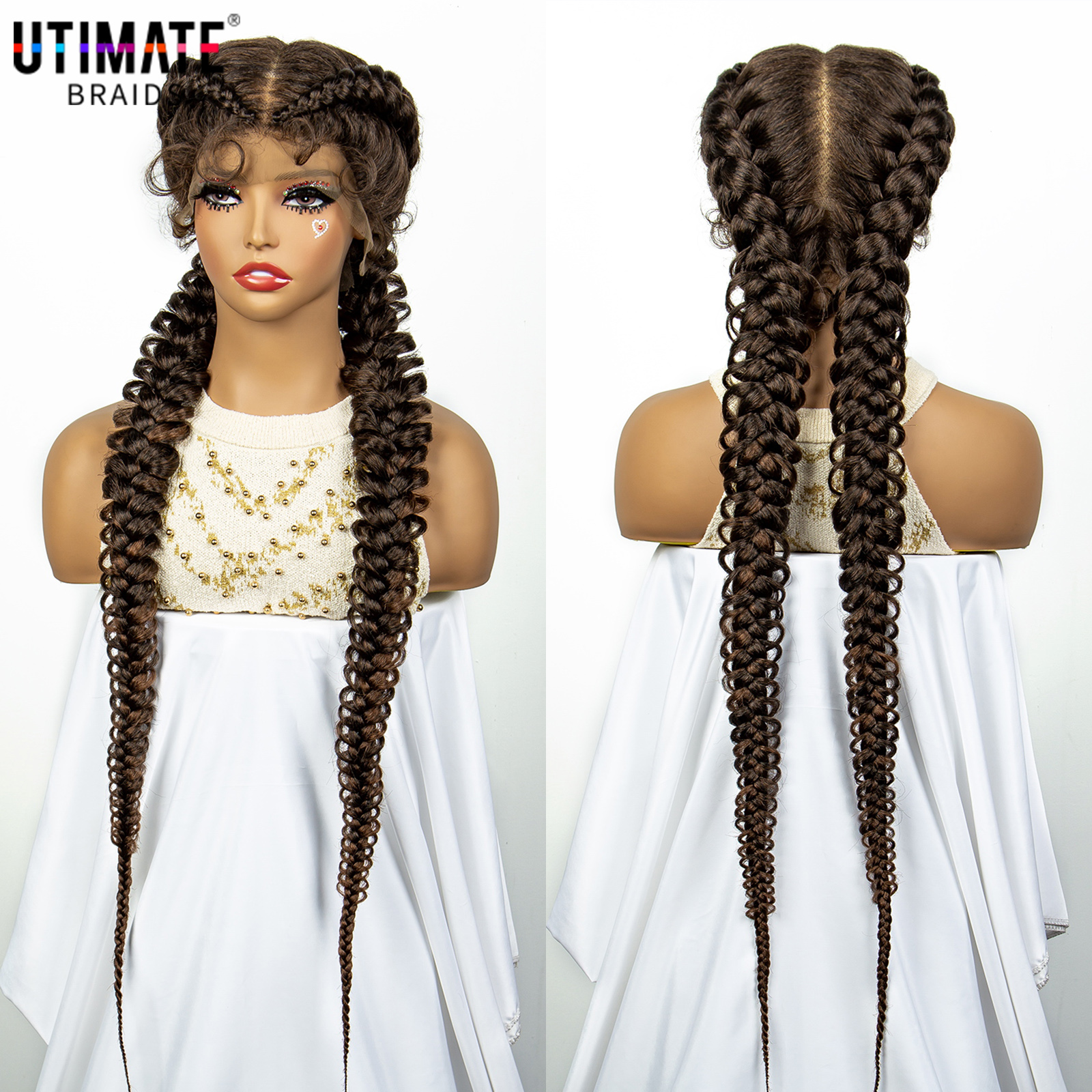 1B/30 Dark Brown Synthetic Lac - Braiding Hair Kanekalon บทวิจารณ์และราคา