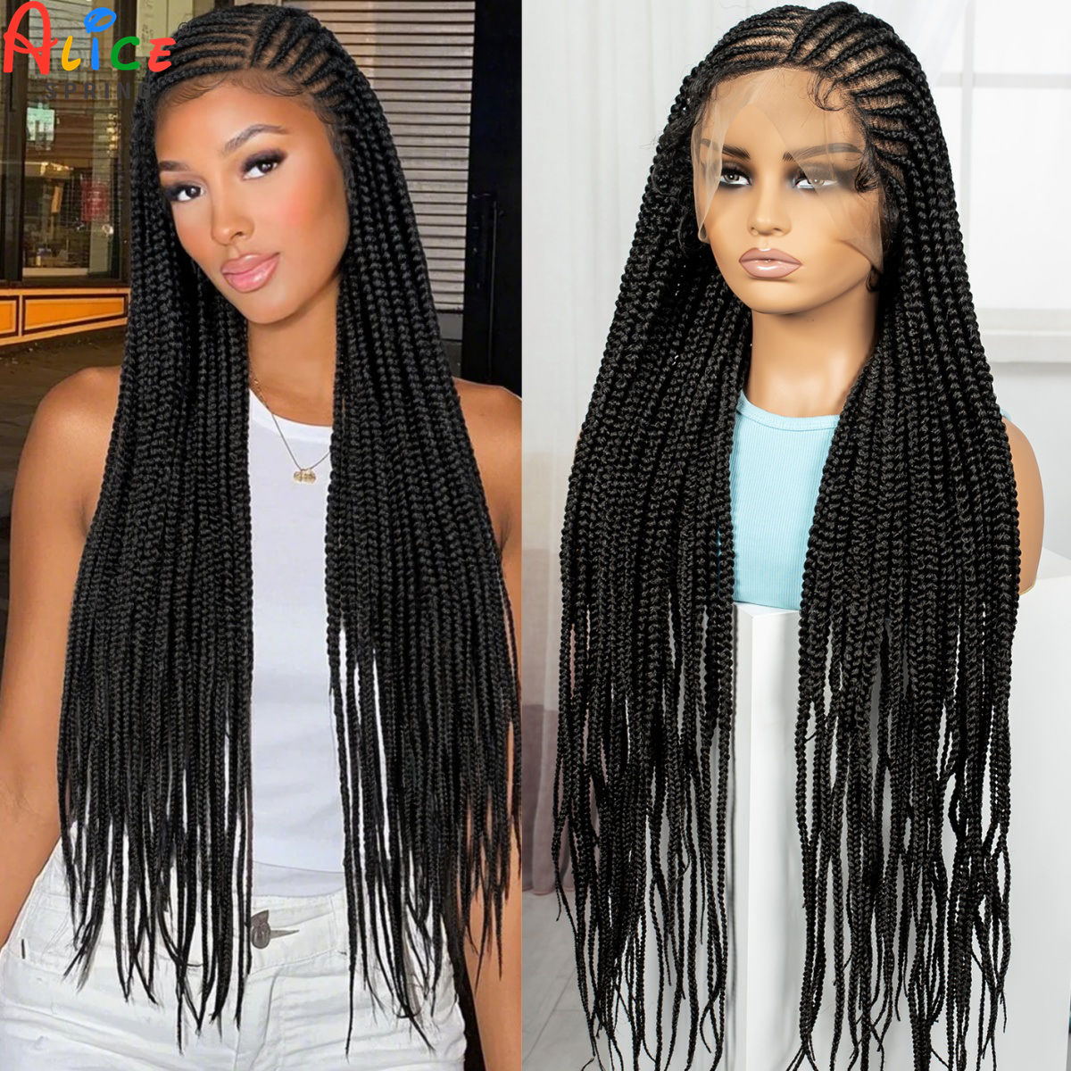 36inch Full Lace Synthetic Cor - Braiding Hair Kanekalon บทวิจารณ์และราคา