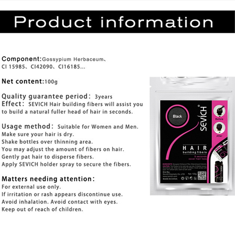 500g SEVICH Keratin Hair Fiber - Hair Care Keratin Treatment บทวิจารณ์และราคา