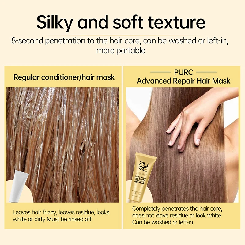 PURC Hair Mask Set 8 Seconds I - Hair Care Keratin Treatment บทวิจารณ์และราคา