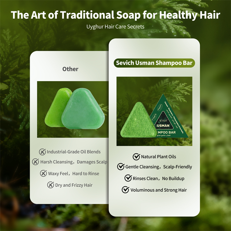 Natural Hair Growth Set Usman  - Hair Care Natural Products บทวิจารณ์และราคา