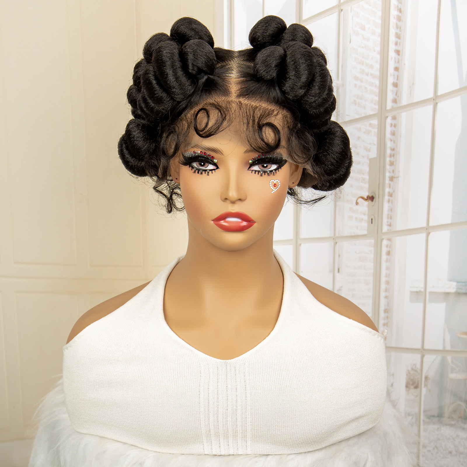 Full Lace Synthetic African Ba - Braiding Hair Kanekalon บทวิจารณ์และราคา