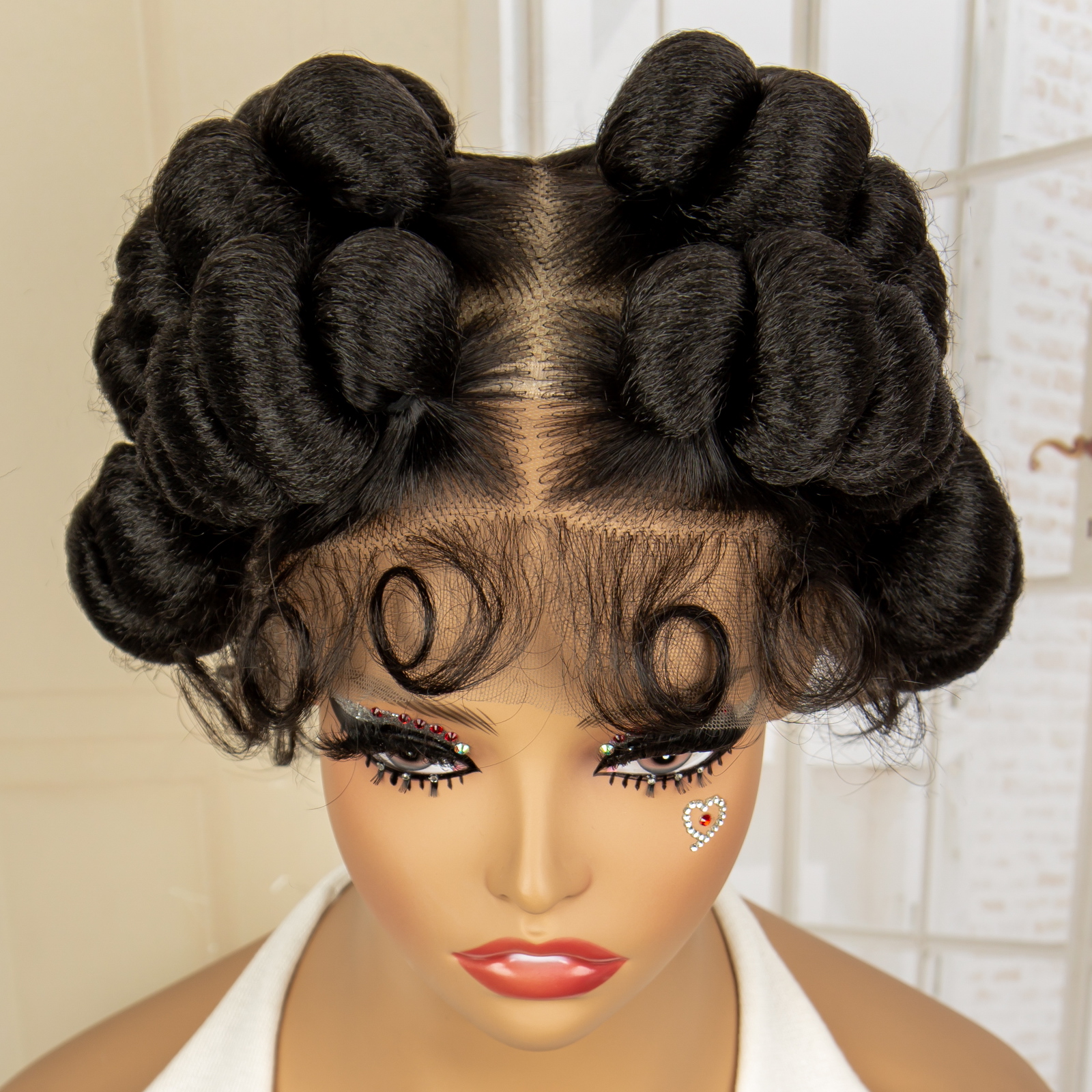 Full Lace Synthetic African Ba - Braiding Hair Kanekalon บทวิจารณ์และราคา