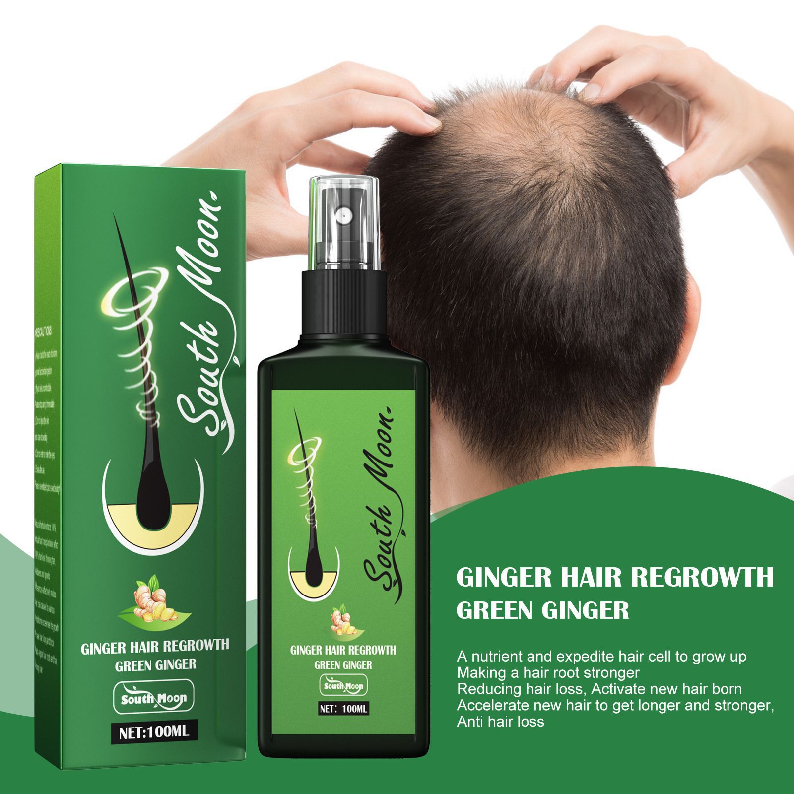 South Moon Ginger Hair Growth  - Hair Care Natural Products บทวิจารณ์และราคา