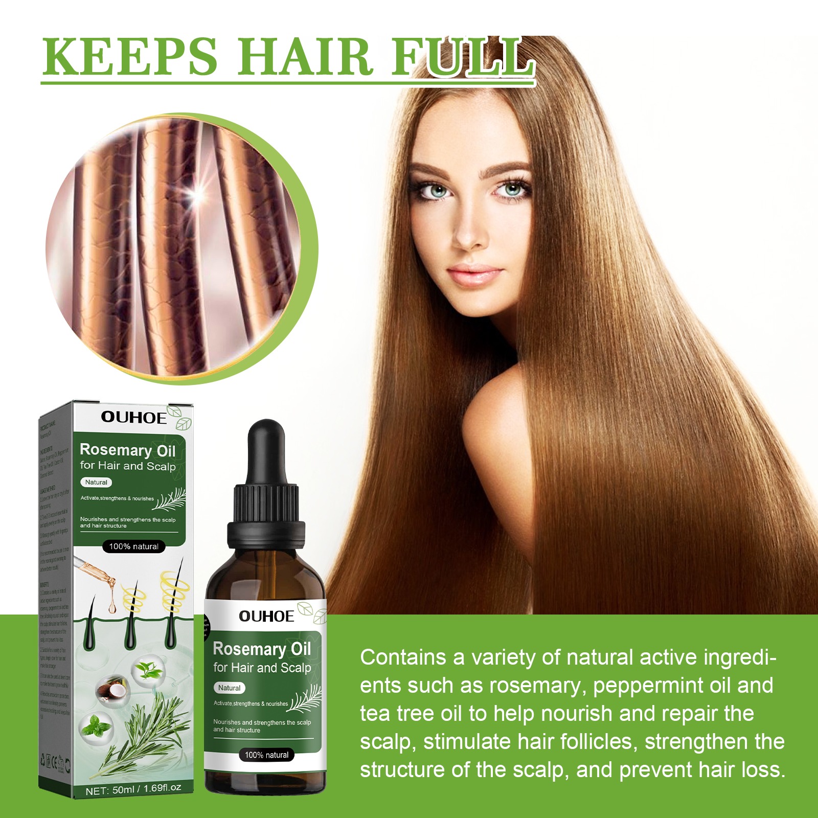 Rosemary Oil for Hair Growth 5 - Hair Care Ouai บทวิจารณ์และราคา