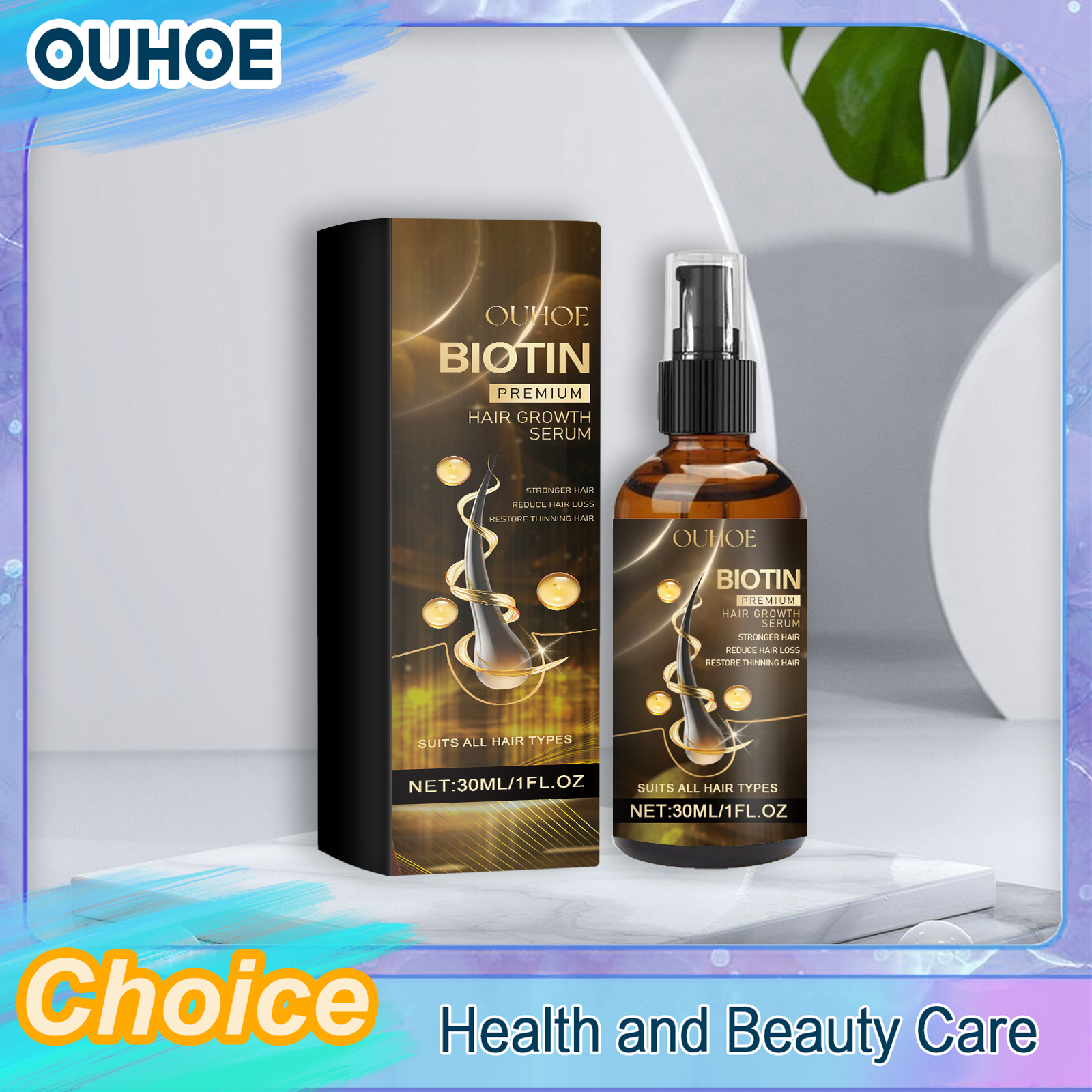 Ouhoe Fast Hair Growth Spray A - Hair Care Natural Products บทวิจารณ์และราคา