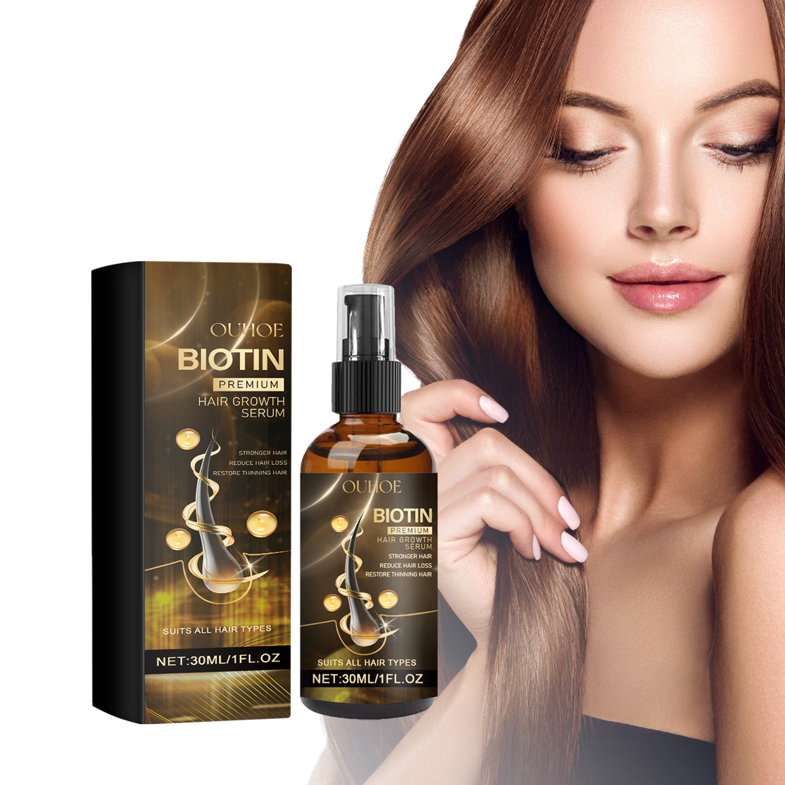 Ouhoe Fast Hair Growth Spray A - Hair Care Natural Products บทวิจารณ์และราคา