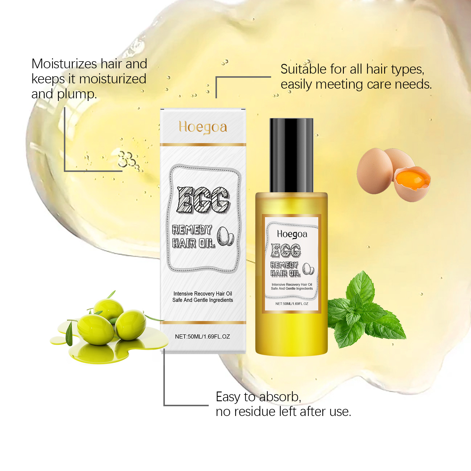 Egg Remedy Hair Oil Restore So - Hair Care Natural Products บทวิจารณ์และราคา