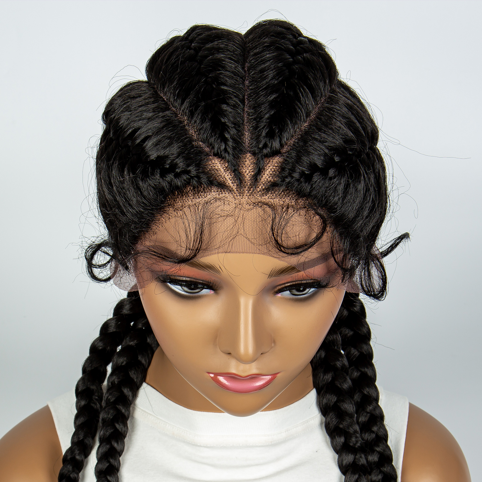 Synthetic Cornrow Braiding Wig - Braiding Hair Kanekalon บทวิจารณ์และราคา