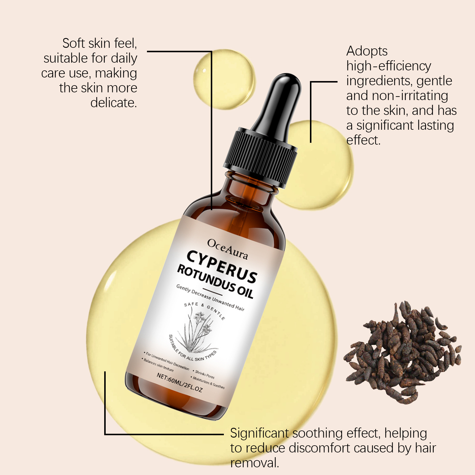 Cyperus Rotundus Oil for Hair  - Hair Care Serum บทวิจารณ์และราคา
