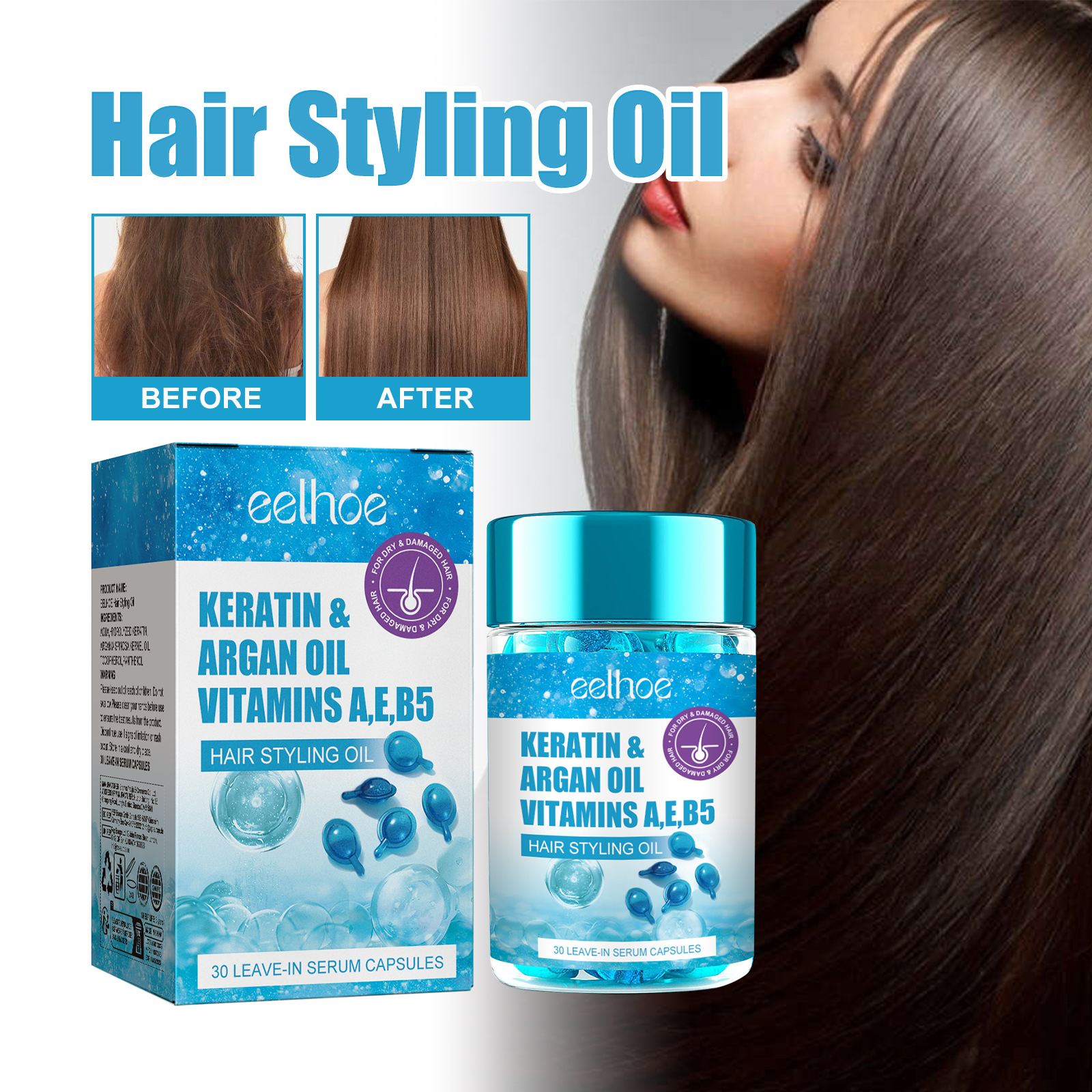 Magic Hair Vitamin Capsule Ker - Hair Care Keratin Treatment บทวิจารณ์และราคา