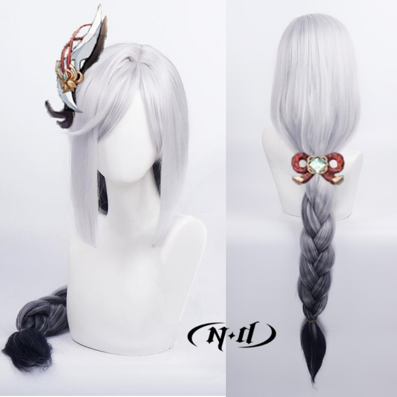 ND Shenhe Cosplay Wigs Hairpie - Braiding Hair Kanekalon บทวิจารณ์และราคา
