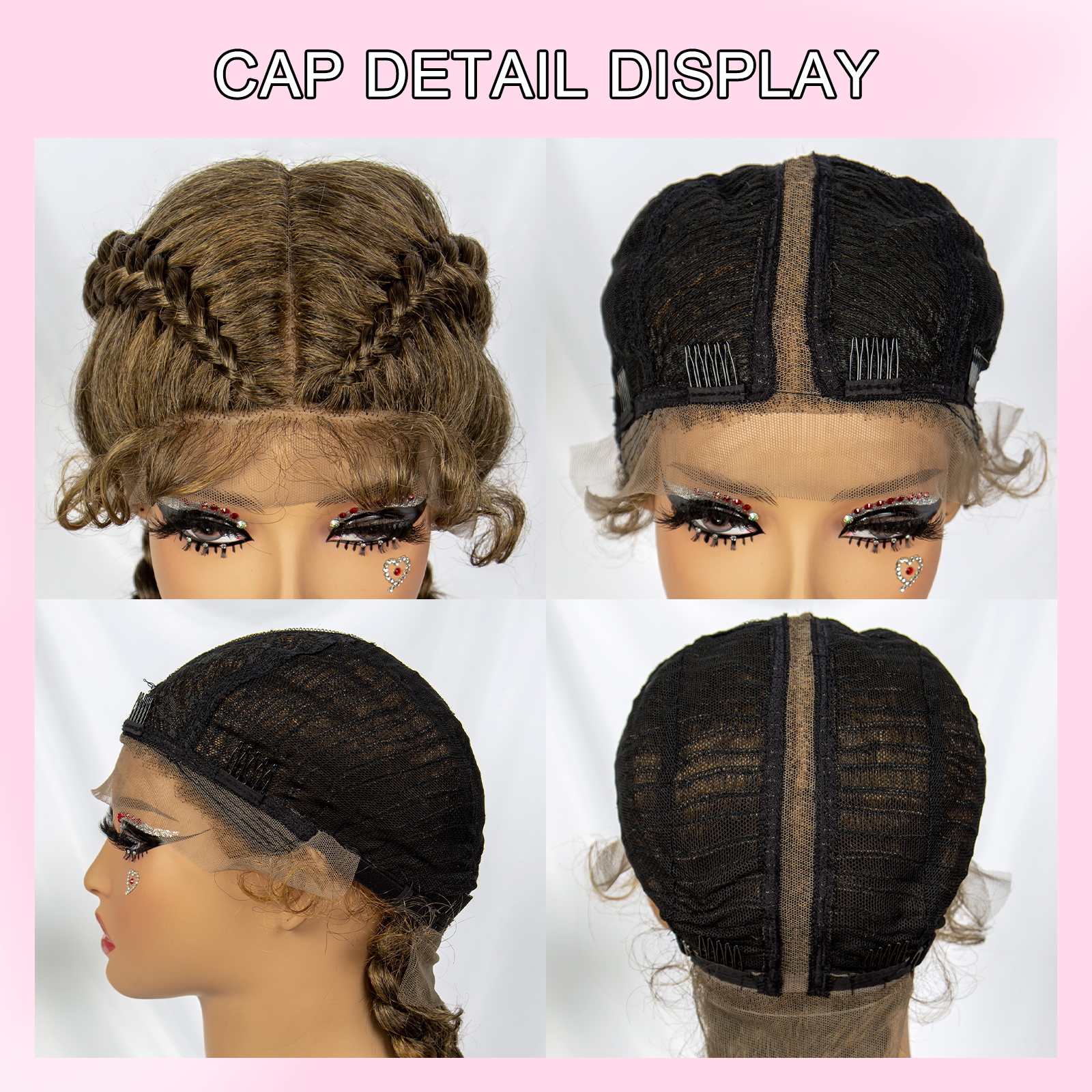 Brown Synthetic Braided Wigs C - Braiding Hair Kanekalon บทวิจารณ์และราคา