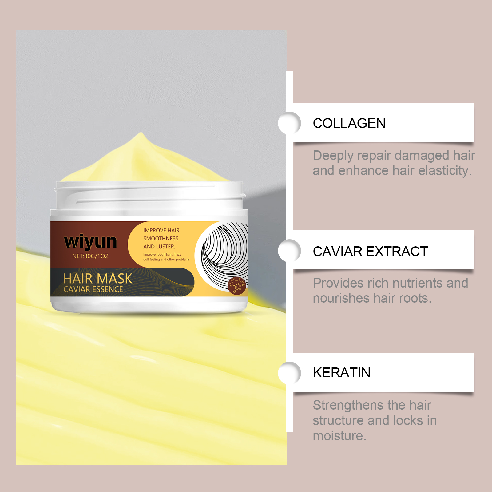 Collagen Hair Mask Keratin Tre - Hair Care Keratin Treatment บทวิจารณ์และราคา