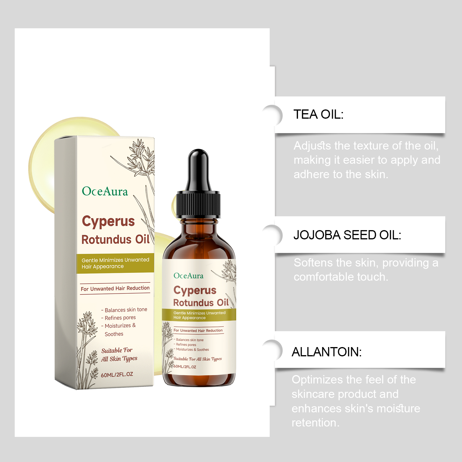 Cyperus Rotundus Hair Removal  - Hair Care Serum บทวิจารณ์และราคา