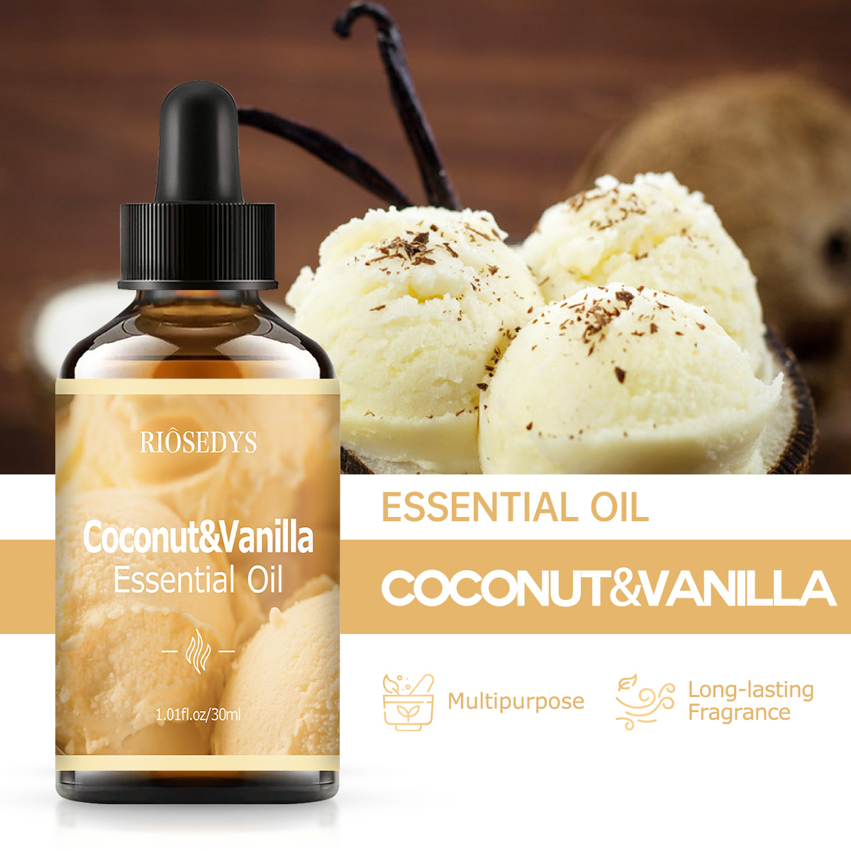COCONUT&VANILLA essential oil  - Hair Care Fragrance Essential Oil บทวิจารณ์และราคา