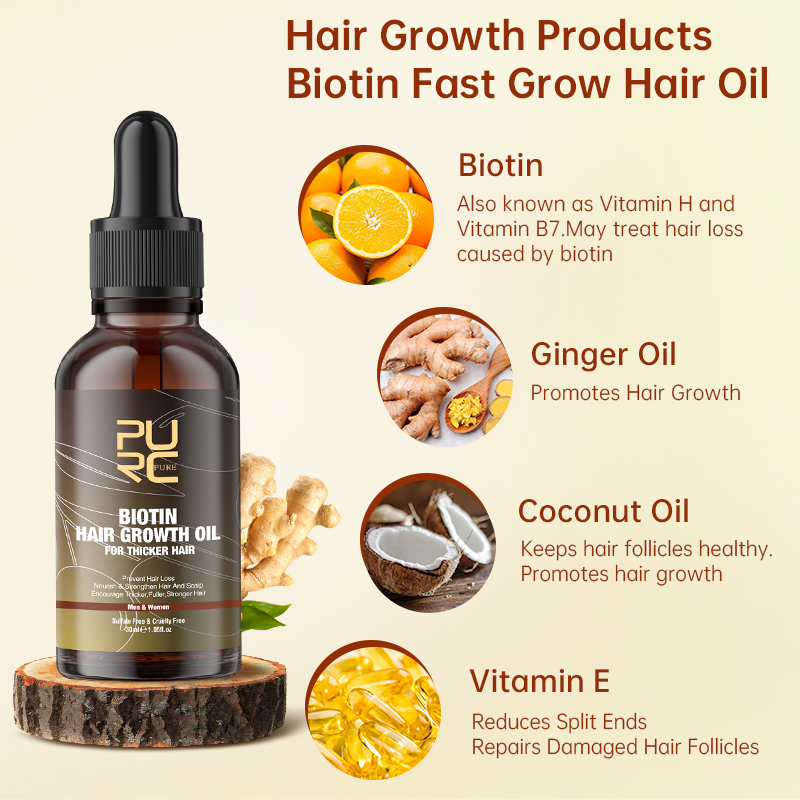 PURC Biotin Hair Growth Oil Sh - Hair Care Keratin Treatment บทวิจารณ์และราคา