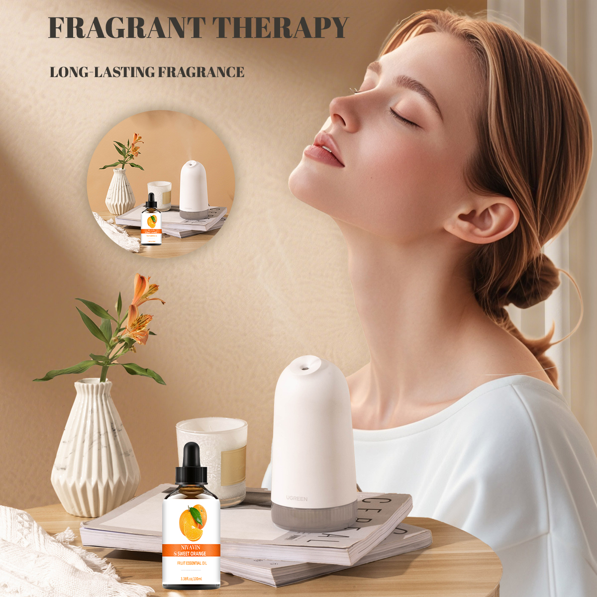 NIVAVIN 30ml/60ml/100ml Strawb - Hair Care Fragrance Essential Oil บทวิจารณ์และราคา