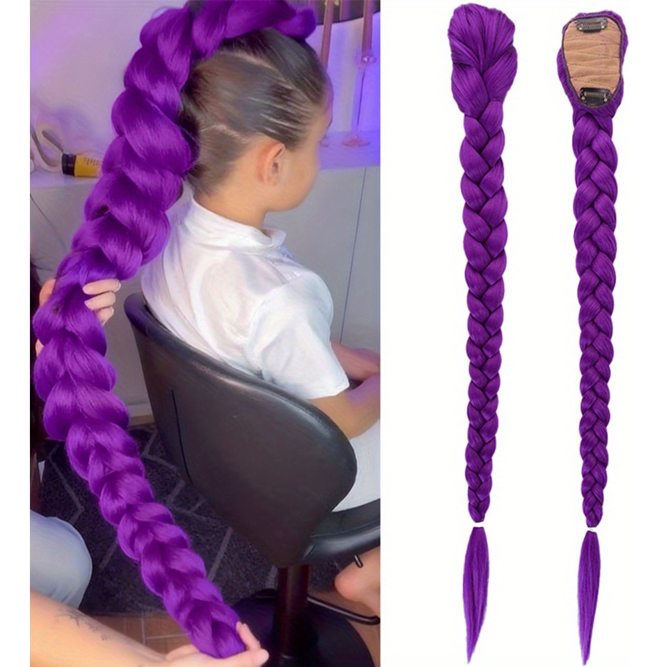 26inch Anime Character Purple  - Braiding Hair Kanekalon บทวิจารณ์และราคา