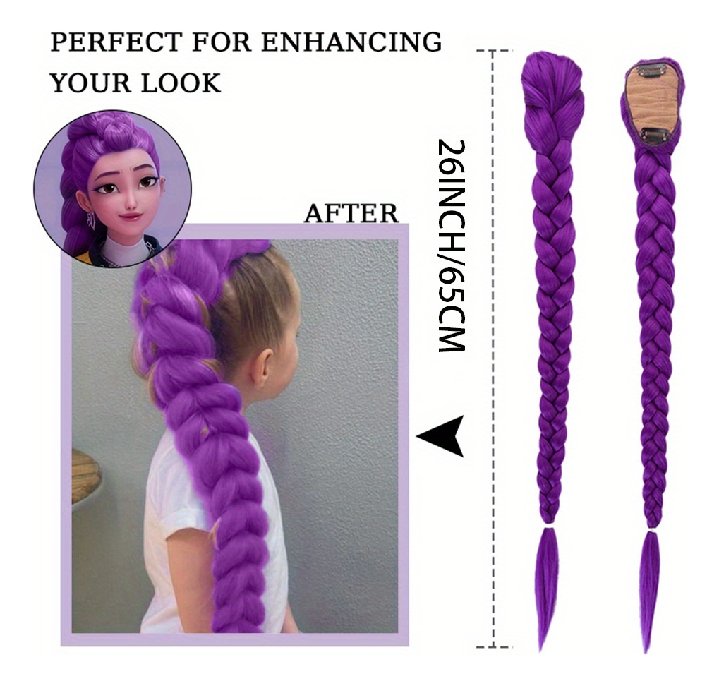 26inch Anime Character Purple  - Braiding Hair Kanekalon บทวิจารณ์และราคา