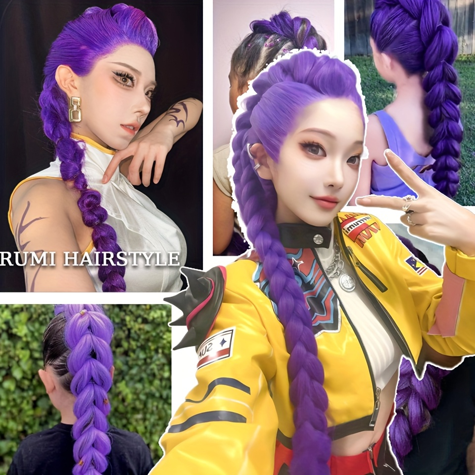 26inch Anime Character Purple  - Braiding Hair Kanekalon บทวิจารณ์และราคา