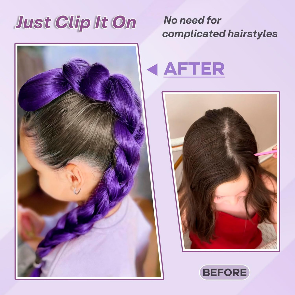 26inch Anime Character Purple  - Braiding Hair Kanekalon บทวิจารณ์และราคา