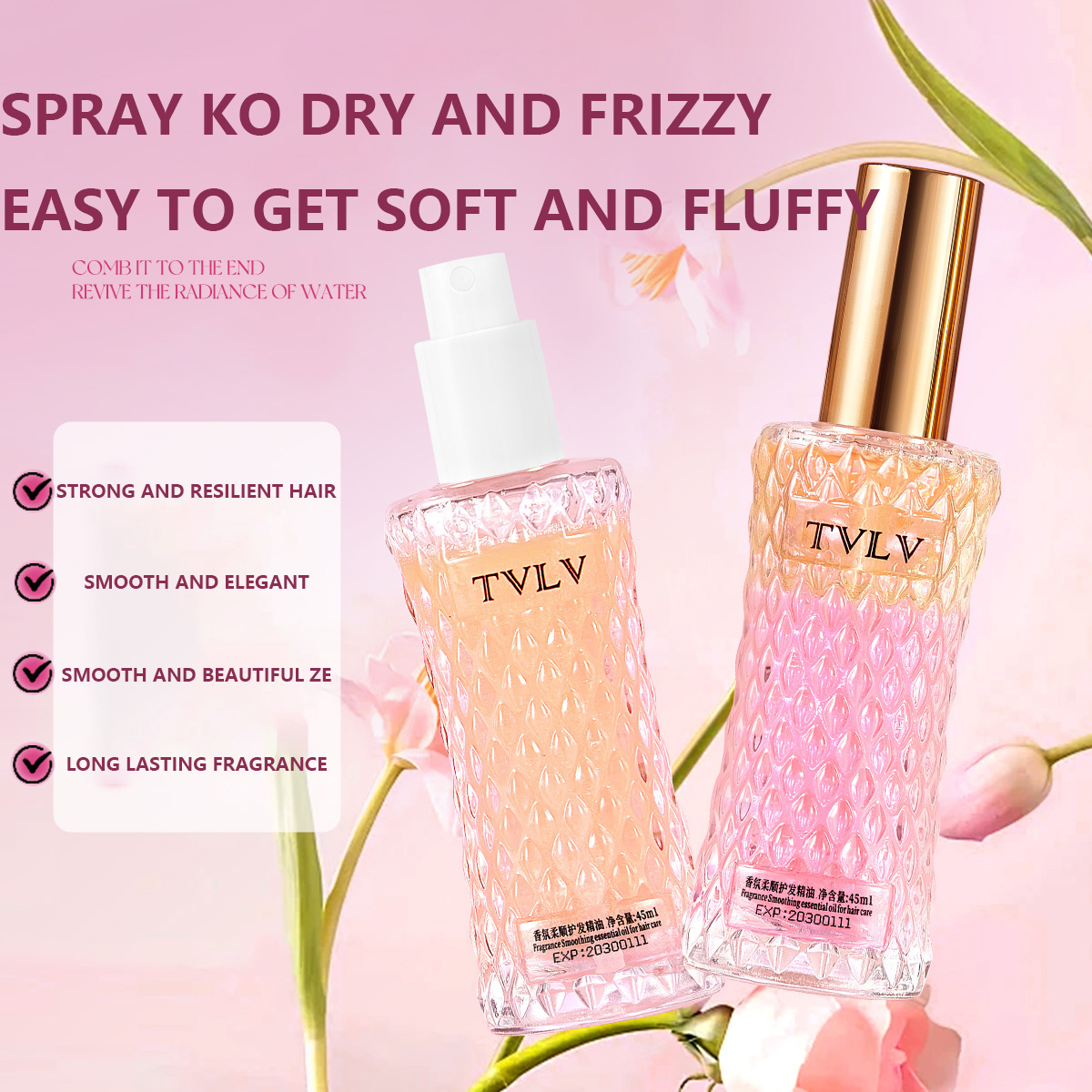 2 - in - 1 Hair Repair Perfume - Hair Care Fragrance Essential Oil บทวิจารณ์และราคา