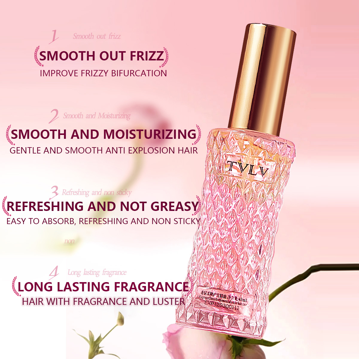 2 - in - 1 Hair Repair Perfume - Hair Care Fragrance Essential Oil บทวิจารณ์และราคา
