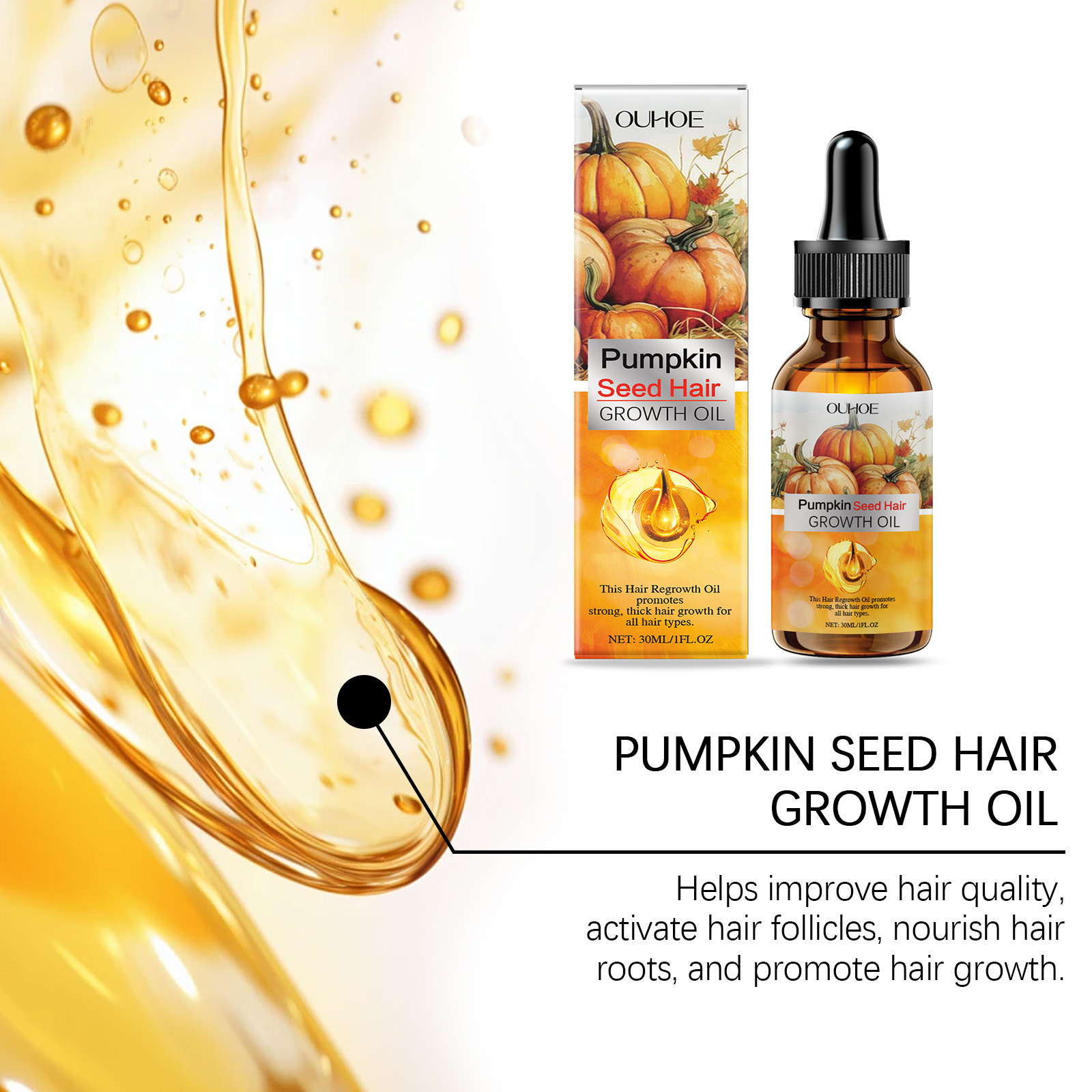 Pumpkin Seed Oil Hair Growth O - Hair Care Ouai บทวิจารณ์และราคา